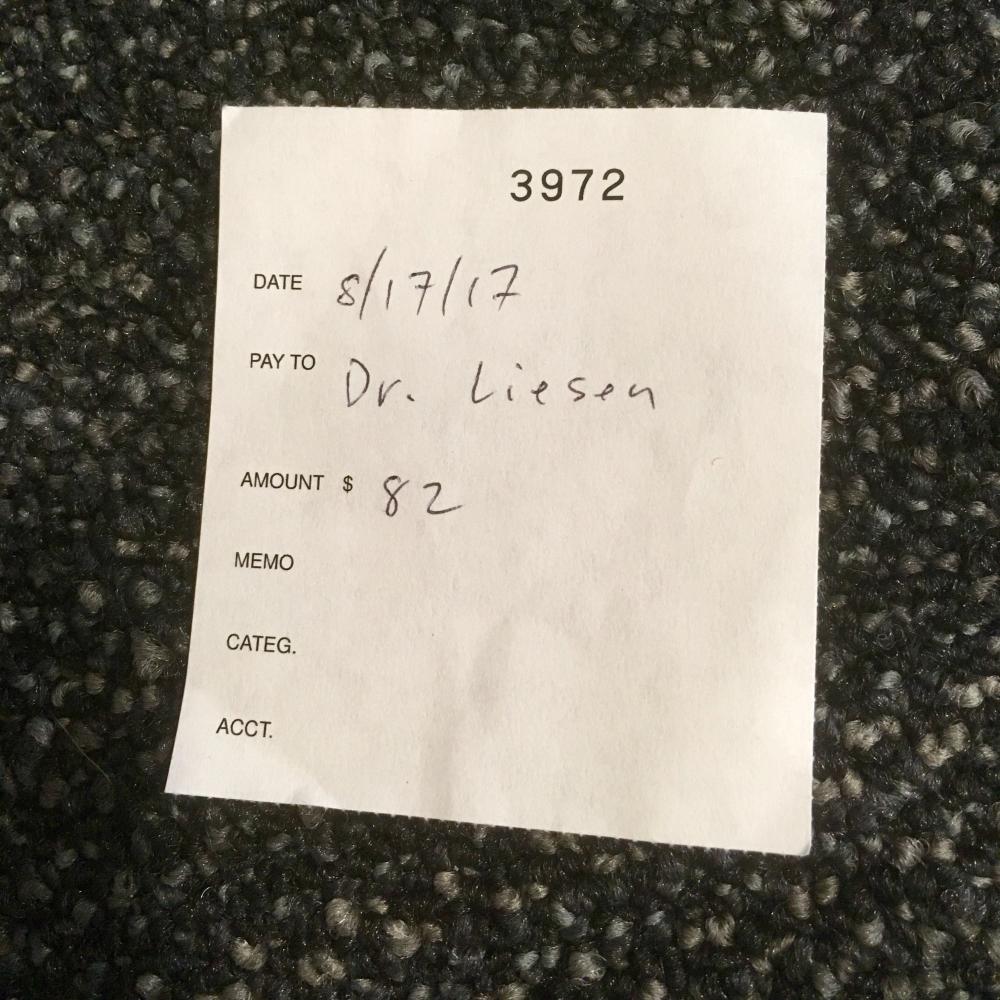 Attn Dr Liesen - invoice due