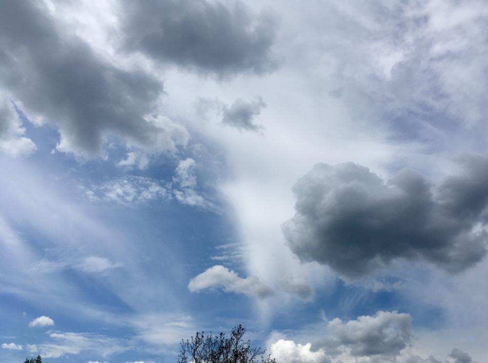 Clouds from yesterday