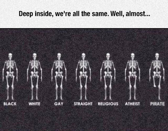 Deep inside were all the same