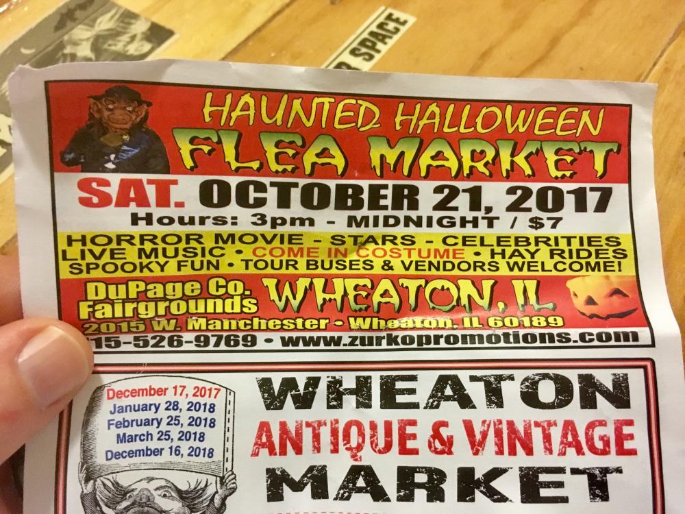 Haunted Halloween Flea Market flier