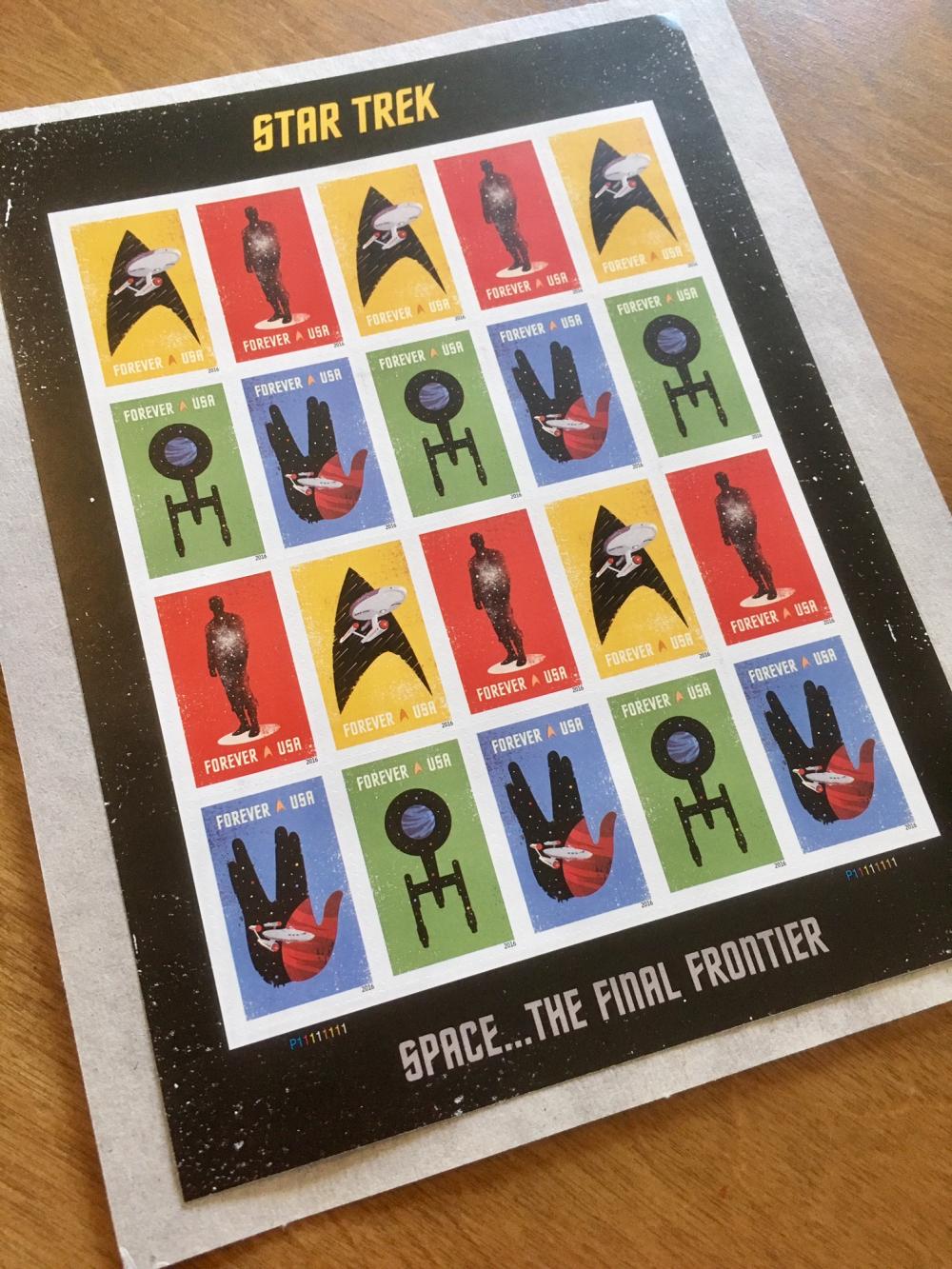 Star Trek stamps from my dad