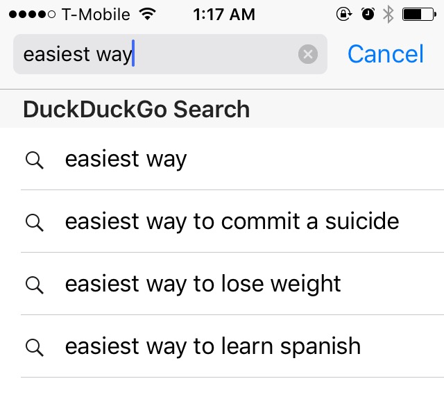 easiest way to commit a suicide
