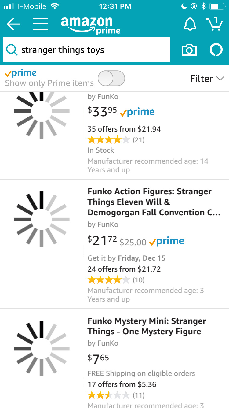 Amazon loading slow