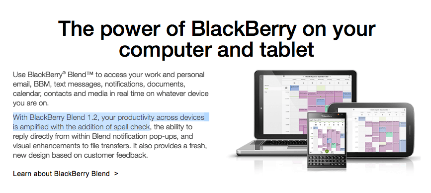 BlackBerry and the addition of spell check