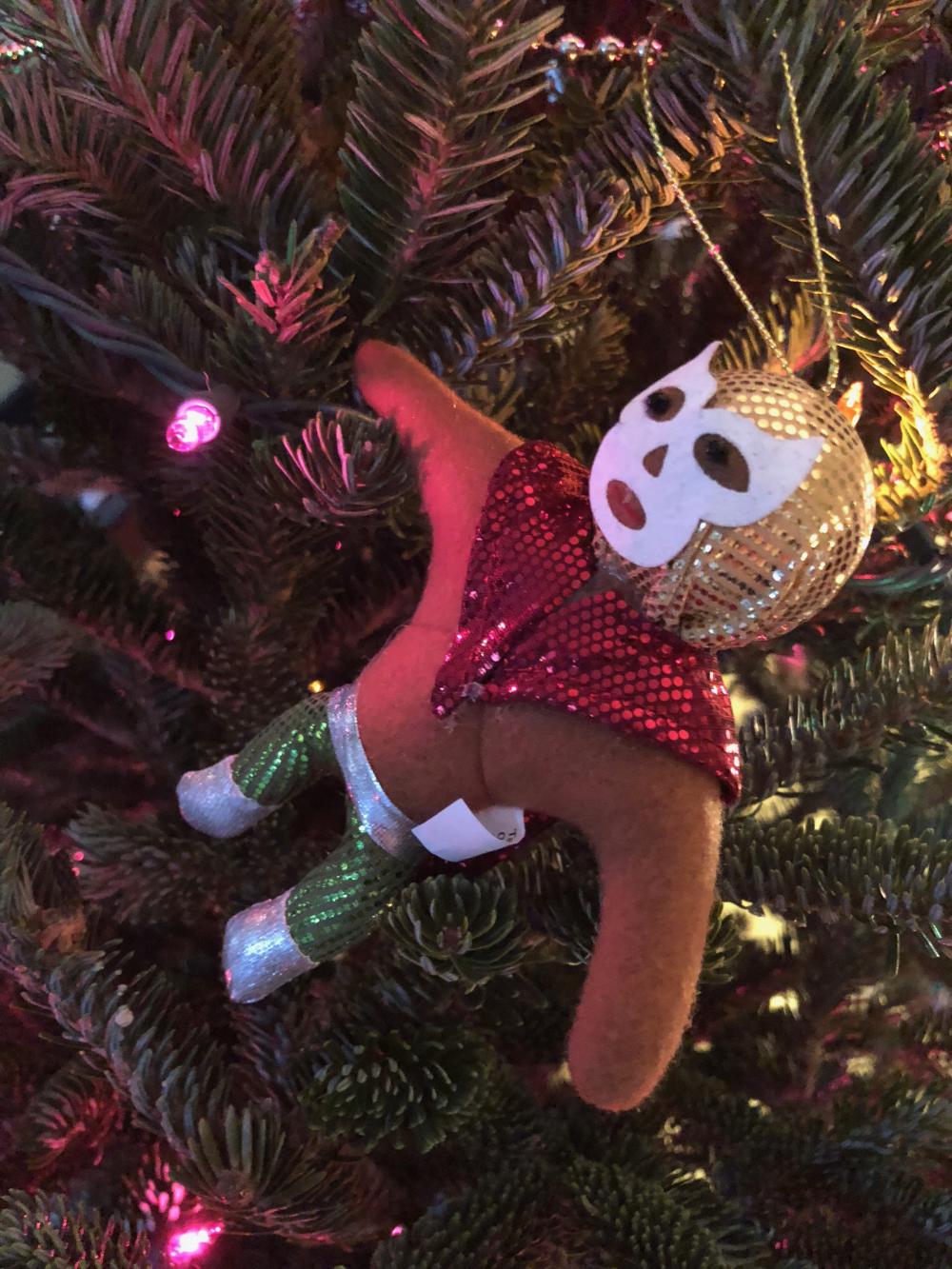 Mexican Wrestler Christmas ornament