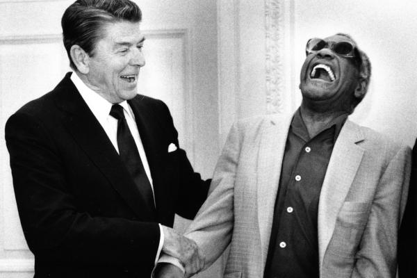 Ronald Reagan and Ray Charles