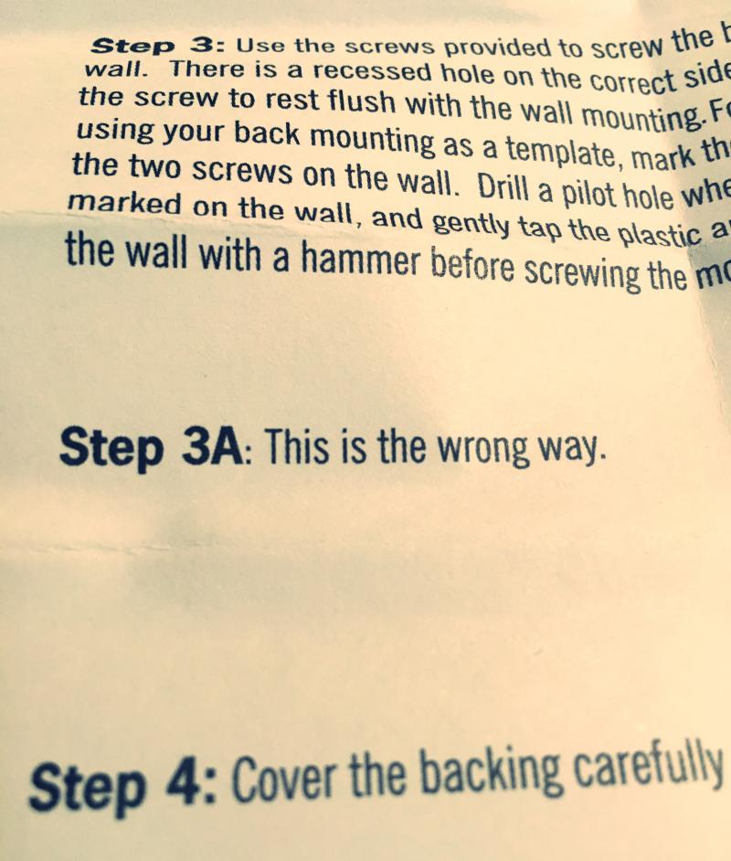 This is the wrong way