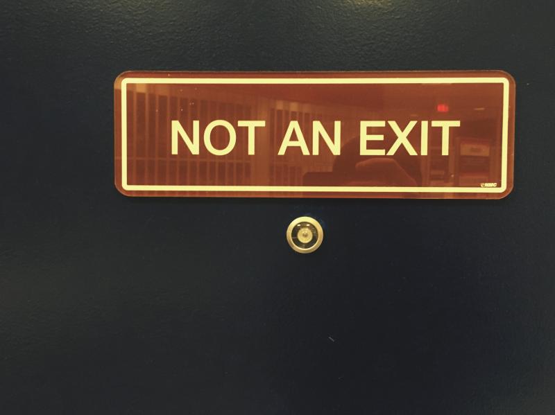 USPS - Not an Exit and peep hole