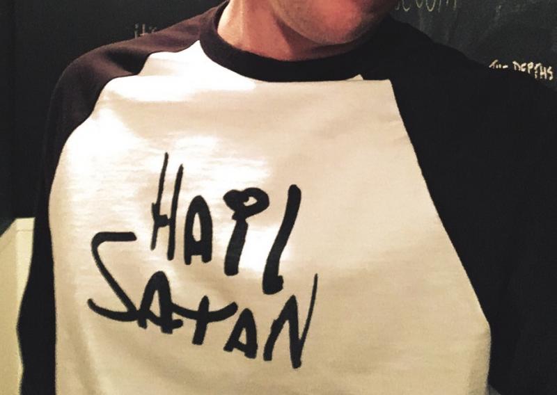 Hail Satan - Raglan 3/4 sleeve shirt now available