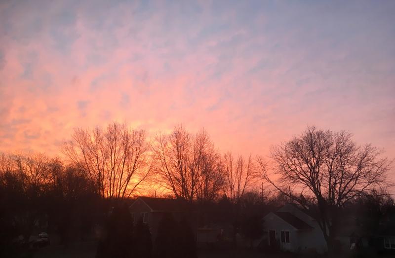 Jan 9th pink sunrise