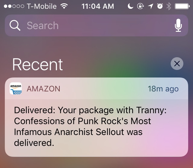 Tranny: Confessions of Punk Rock's Most Infamous Anarchist Sellout - delivered