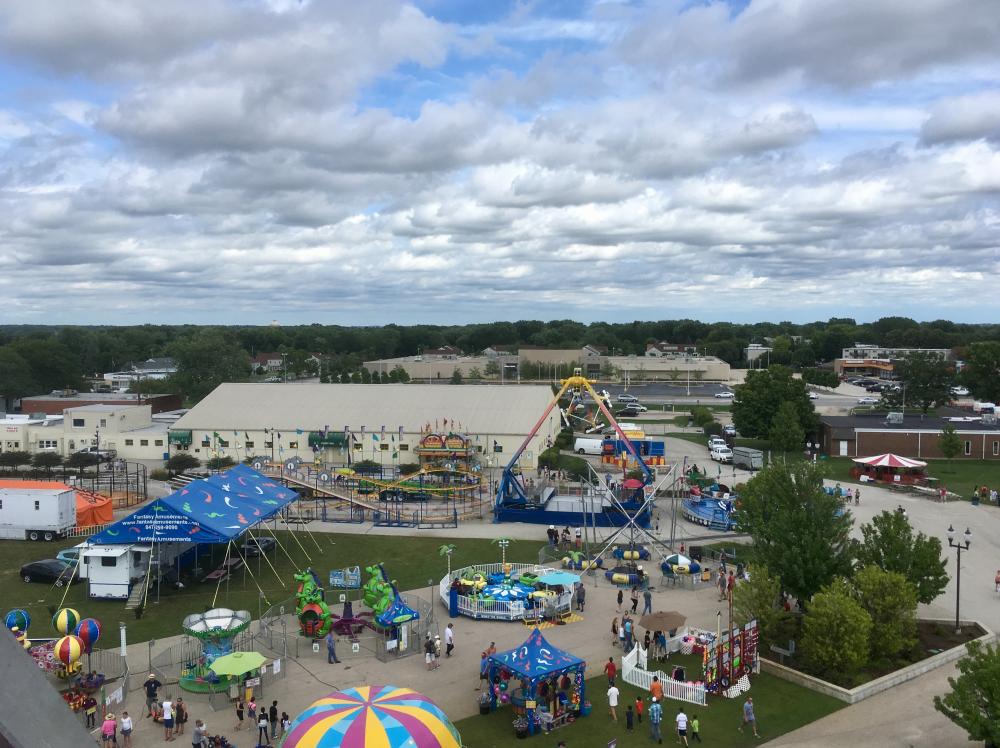 Kane County Fair view from the Ferris Wheel