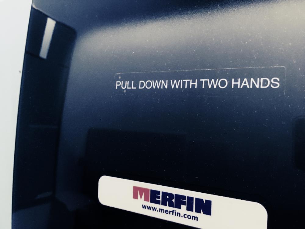 Pull down with two hands
