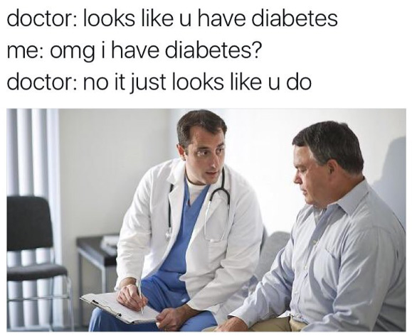 looks like u have diabetes