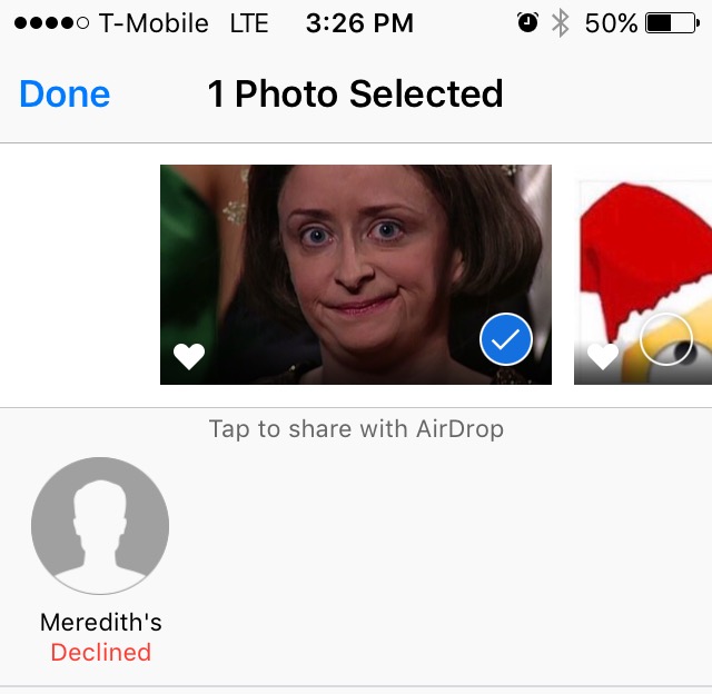 Airdropping with Meredith