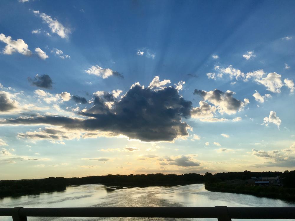 Iowa clouds and sunset 1