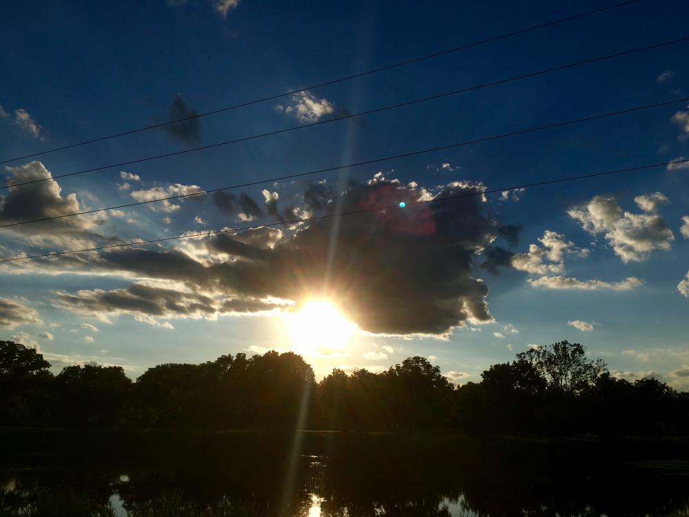 Iowa clouds and sunset 2