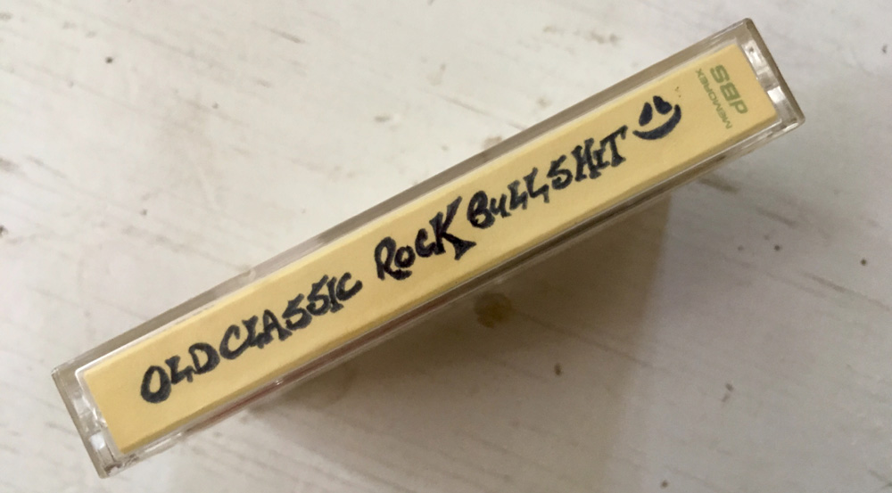 Old Classic Rock Bullshit cassette tape