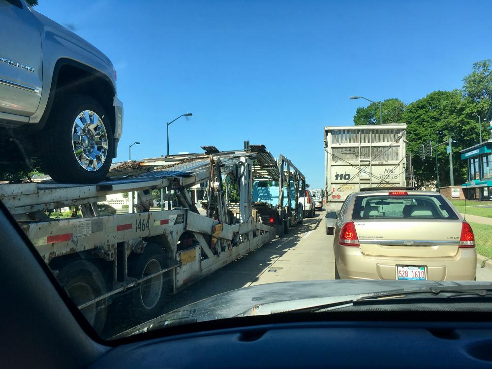 St. Charles, IL morning traffic