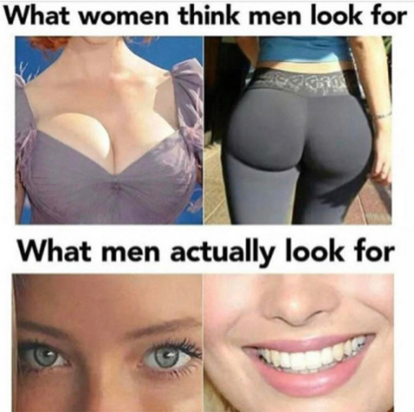 What women think men look for