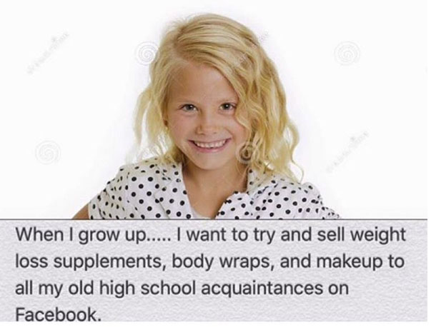 When I grow up I want to try and sell