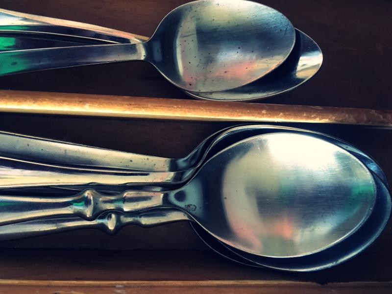 Actual photo of my spoon drawer