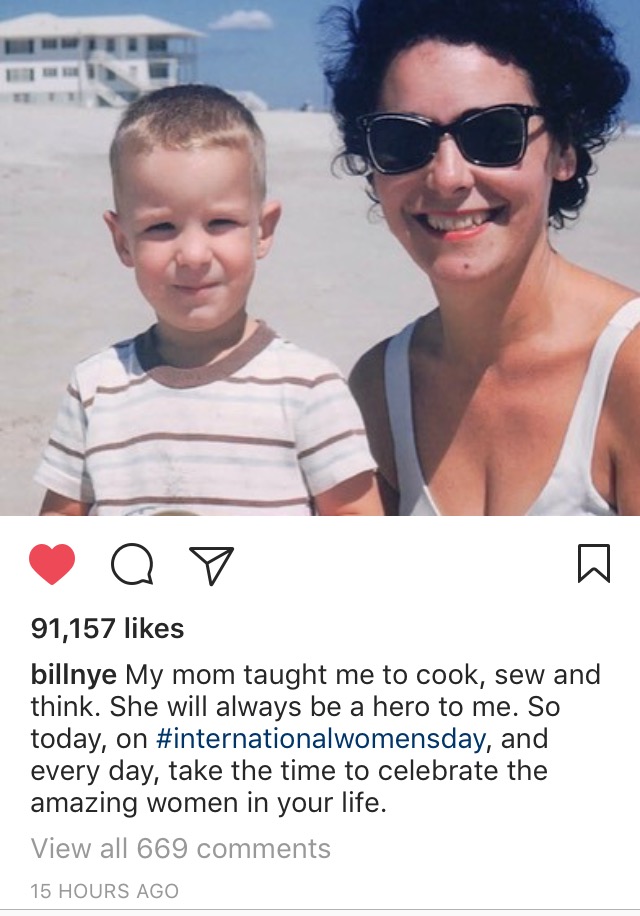 Bill Nye and his mom