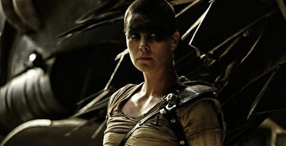 Furiosa from Fury Road with grease eye makeup