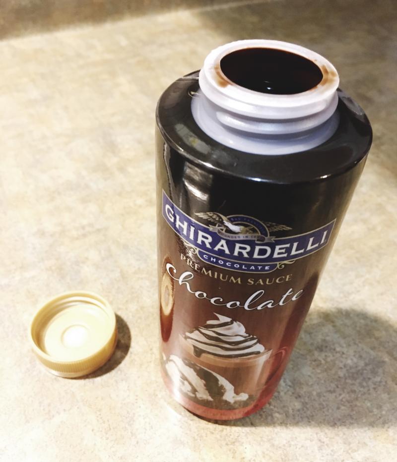 Ghirardelli chocolate sauce bottle