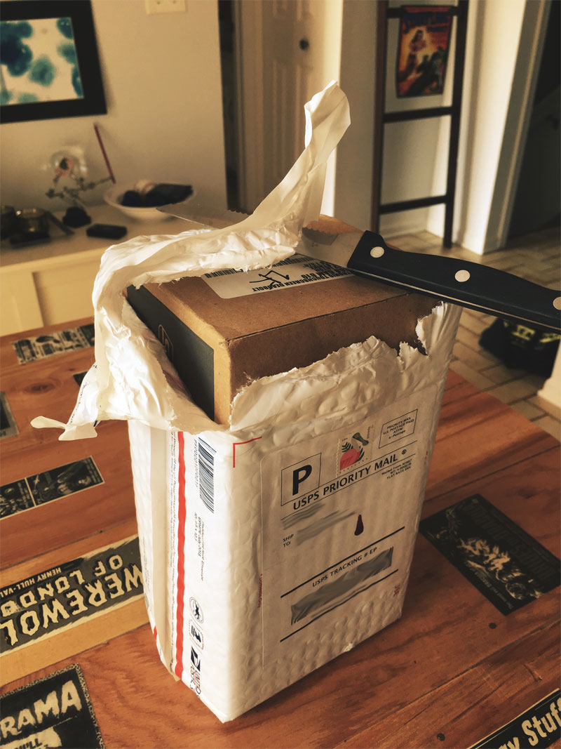USPS bubble wrapped package - day 2