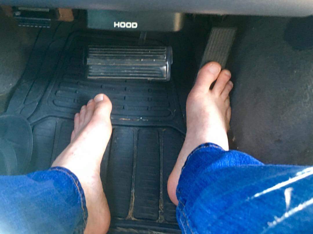 Ah summer... and shoeless driving