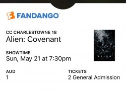 Alien Covenant   Fandango ticket