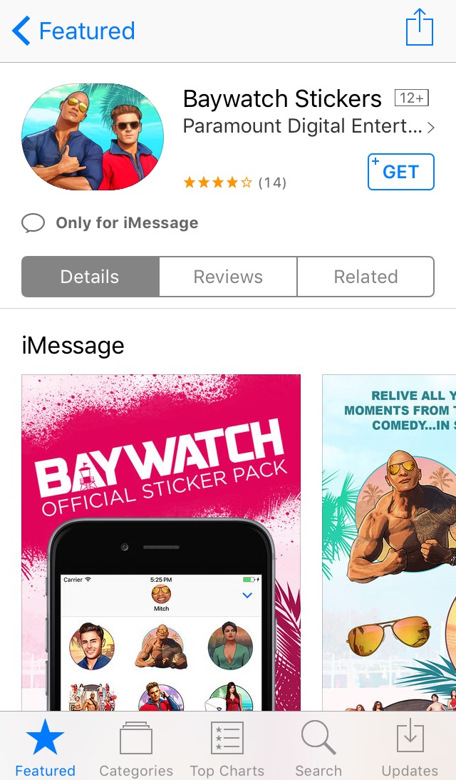 Baywatch Official Sticker pack