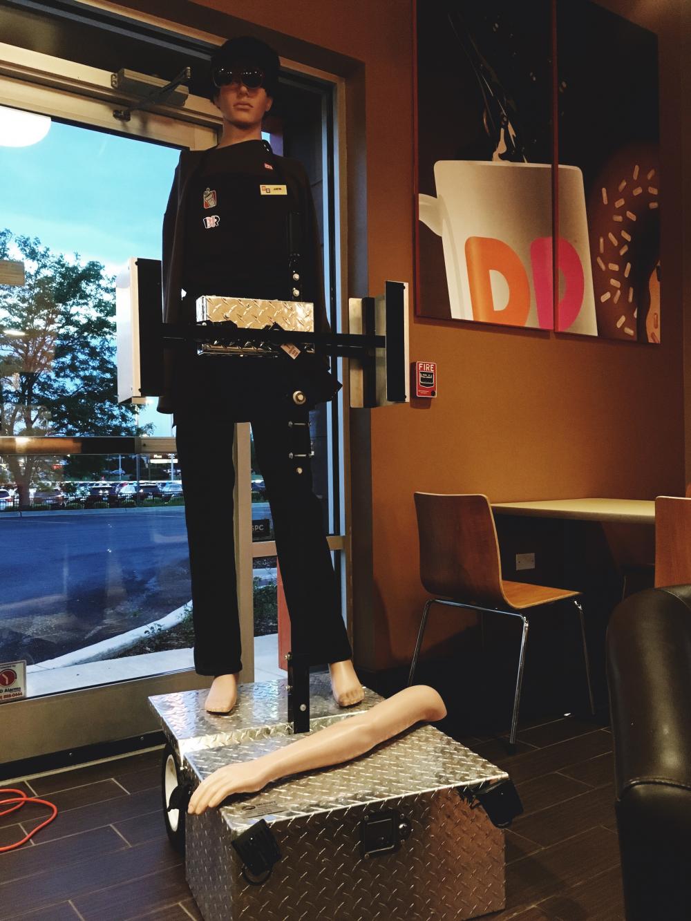 Dunkin Donuts mannequin