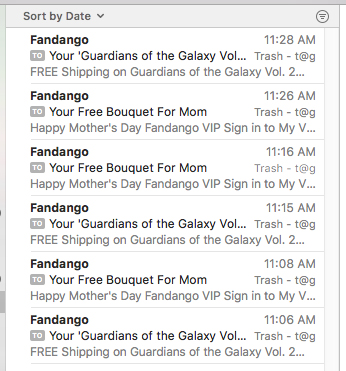 Fandago and their emails