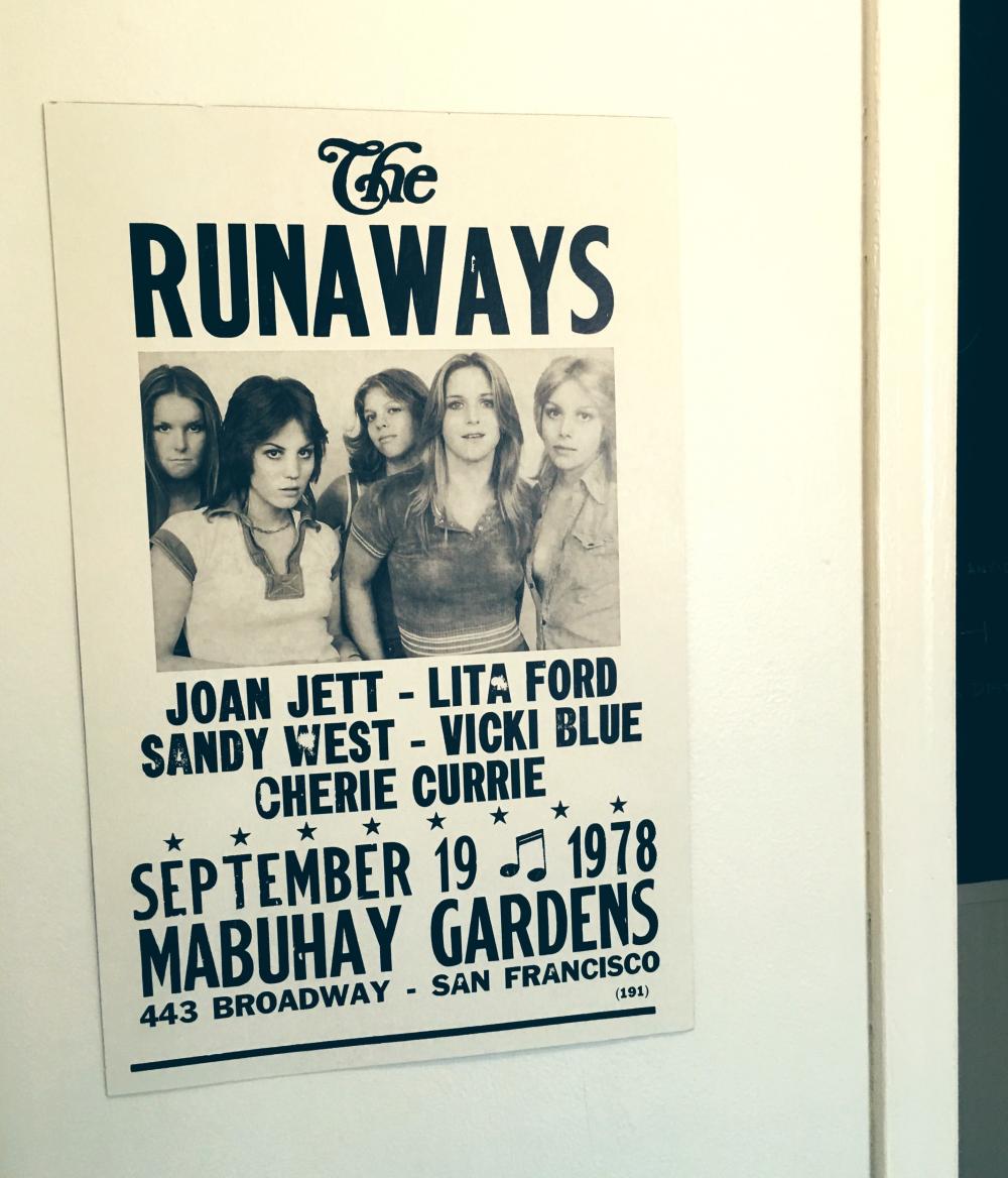 Joan Jett poster by the front door