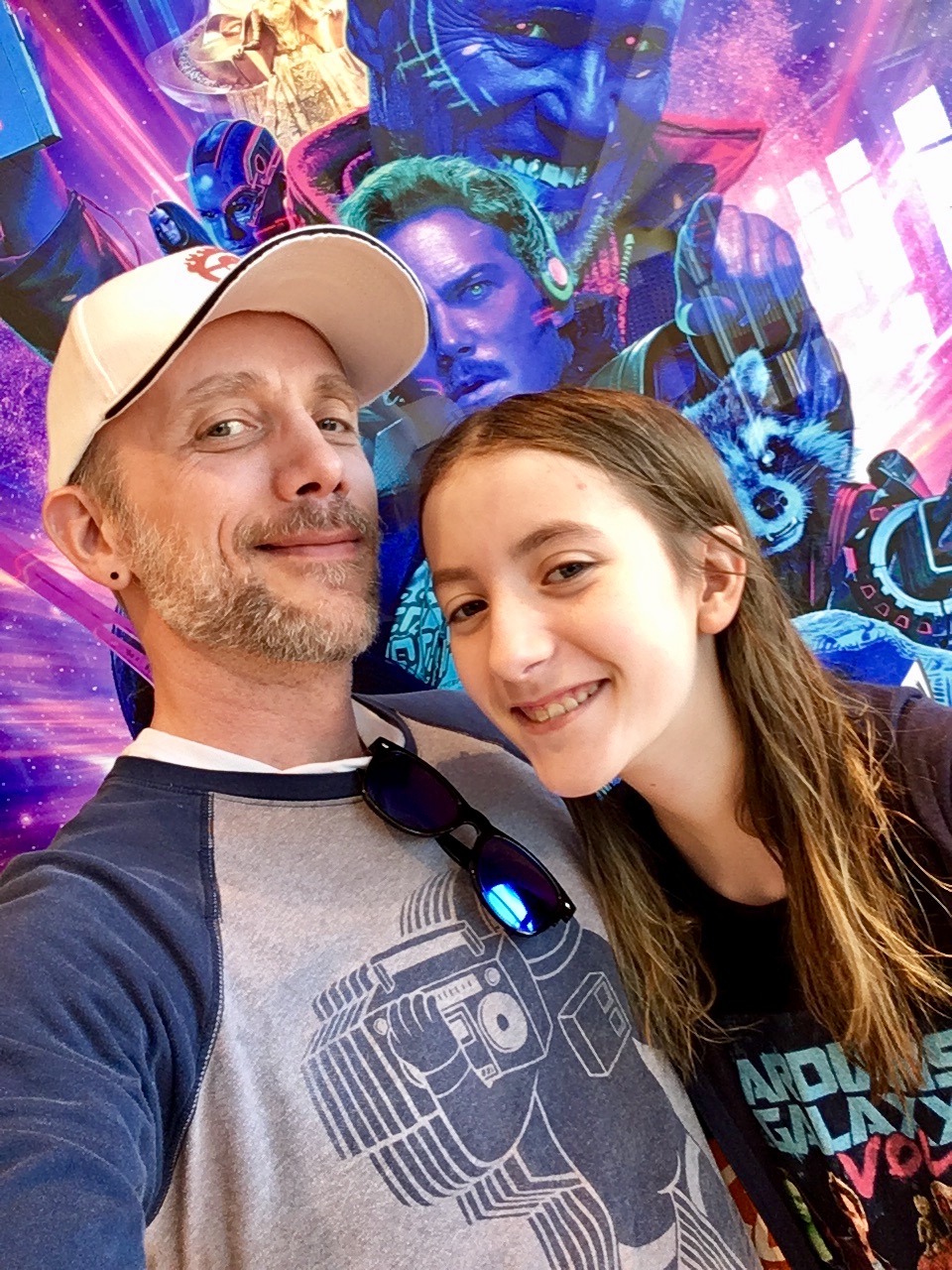Maggie and I right before seeing Guardians of the Galaxy Vol 2.