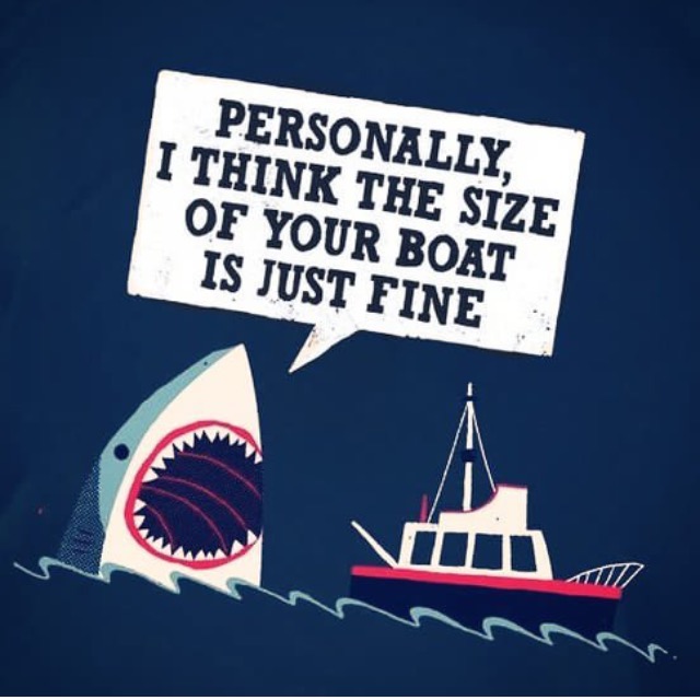 Personally I think the size of your boat