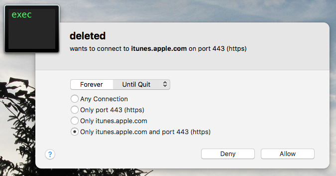 iTunes and deleted