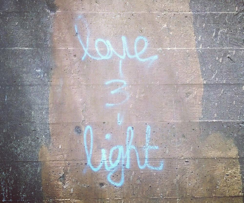 love and light graffiti