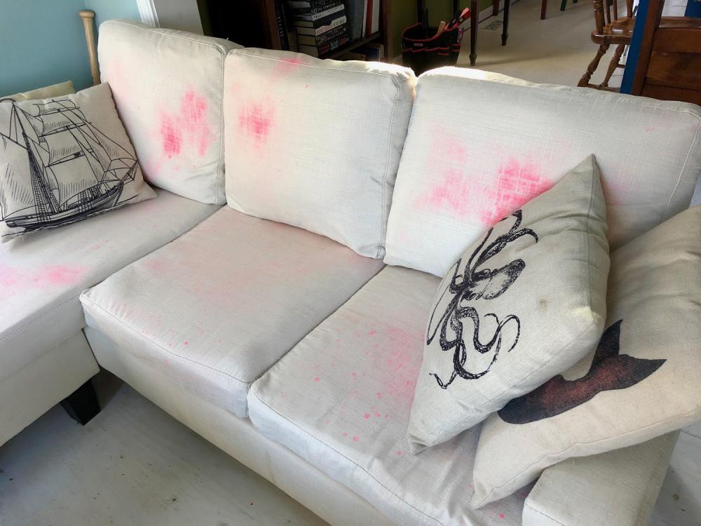 Cushions after painting 2