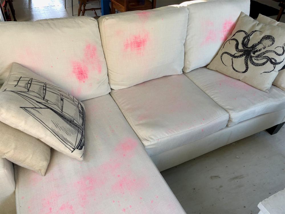 Cushions after painting 3