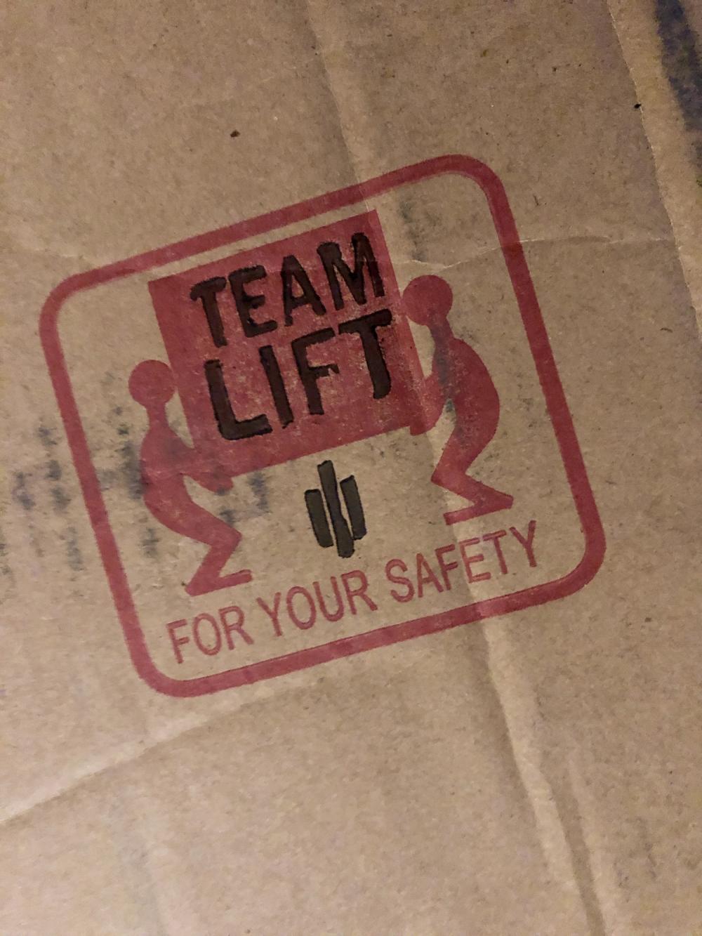 Team Lift stamp