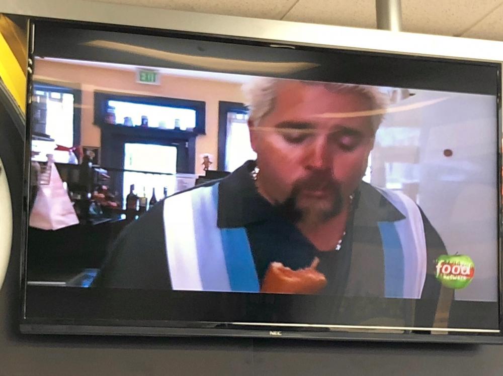 Guy Fieri eating corndog 2
