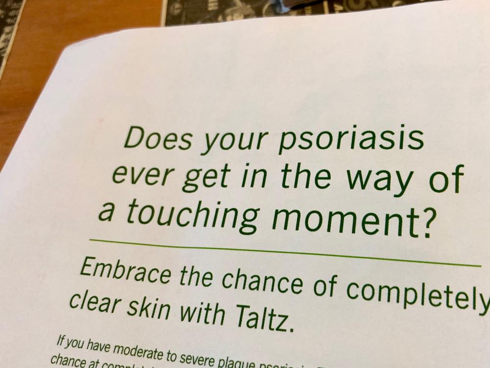 My psoriasis getting in the way
