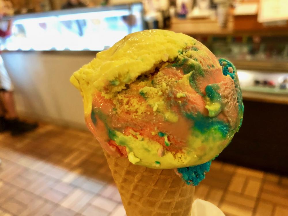 Superman ice cream cone