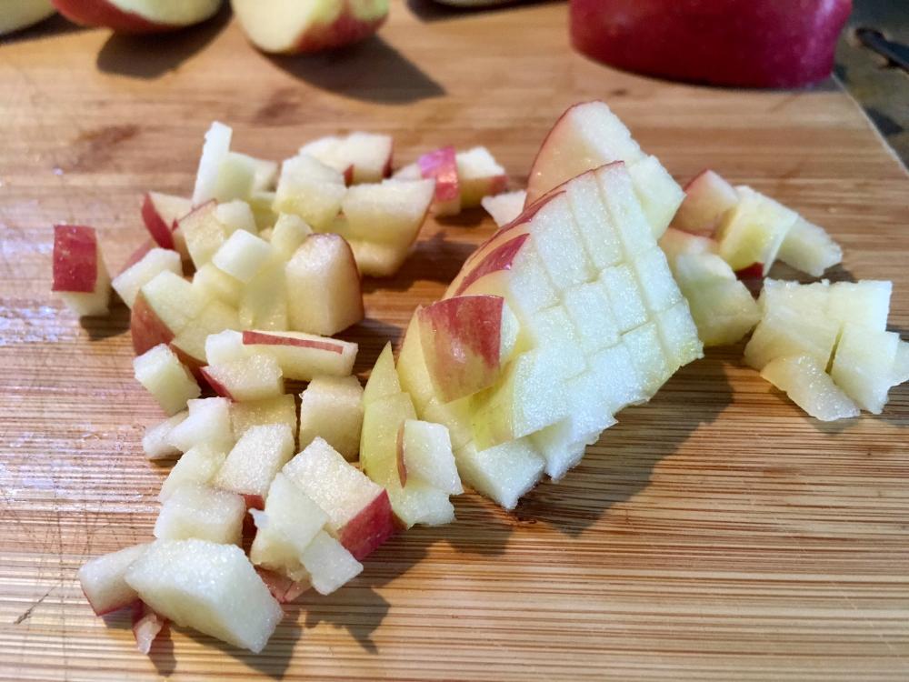 Apples diced