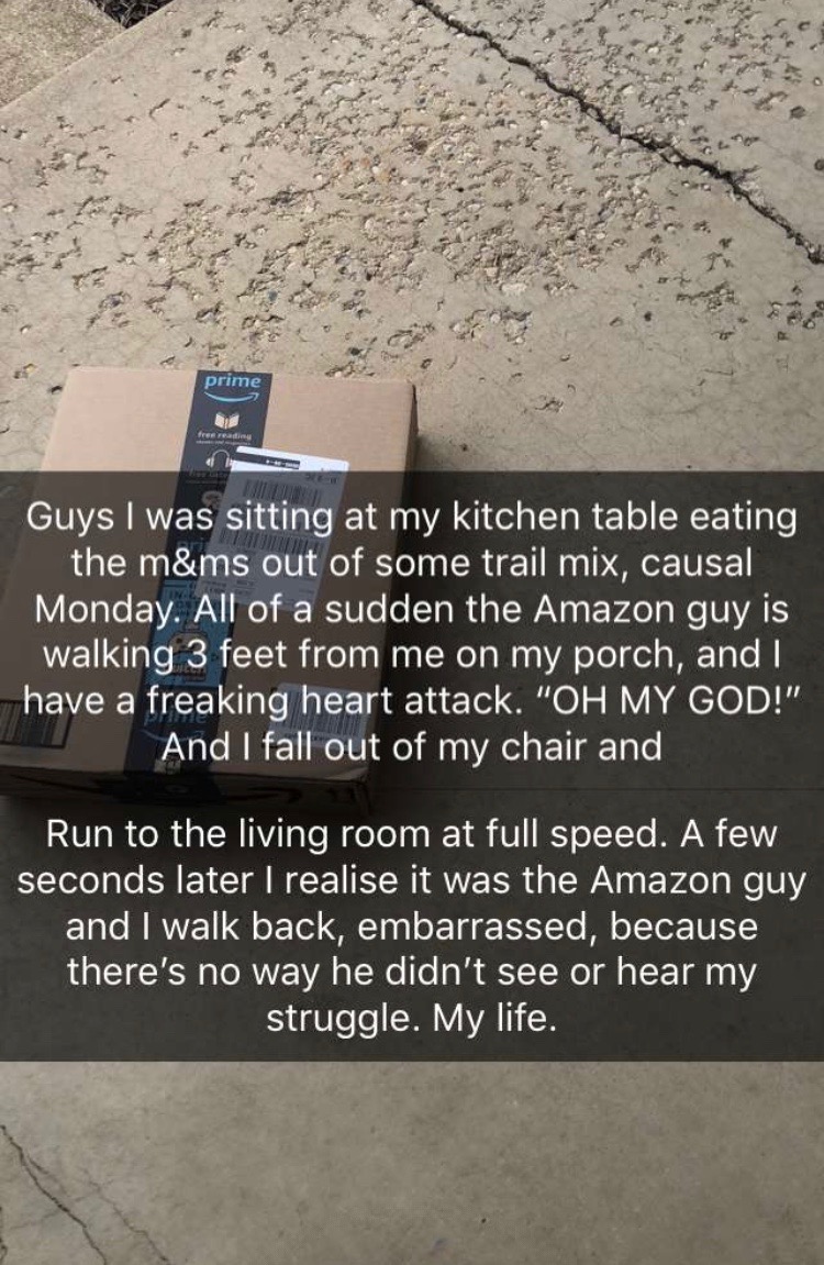 Maggie meets the Amazon guy