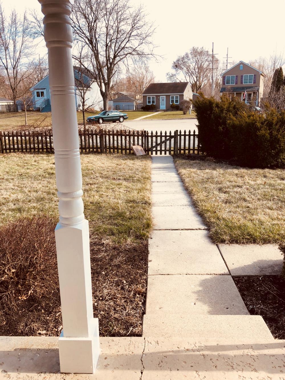 Package left at the fence