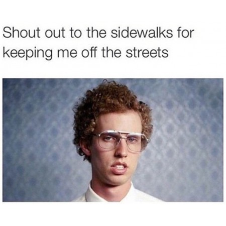 Shout out ot the sidewalk